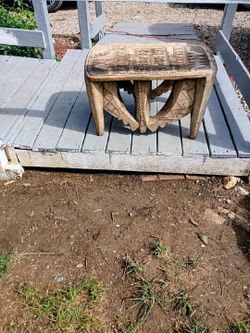 Hand carved Nigeria coffee table  one piece carved out of wood