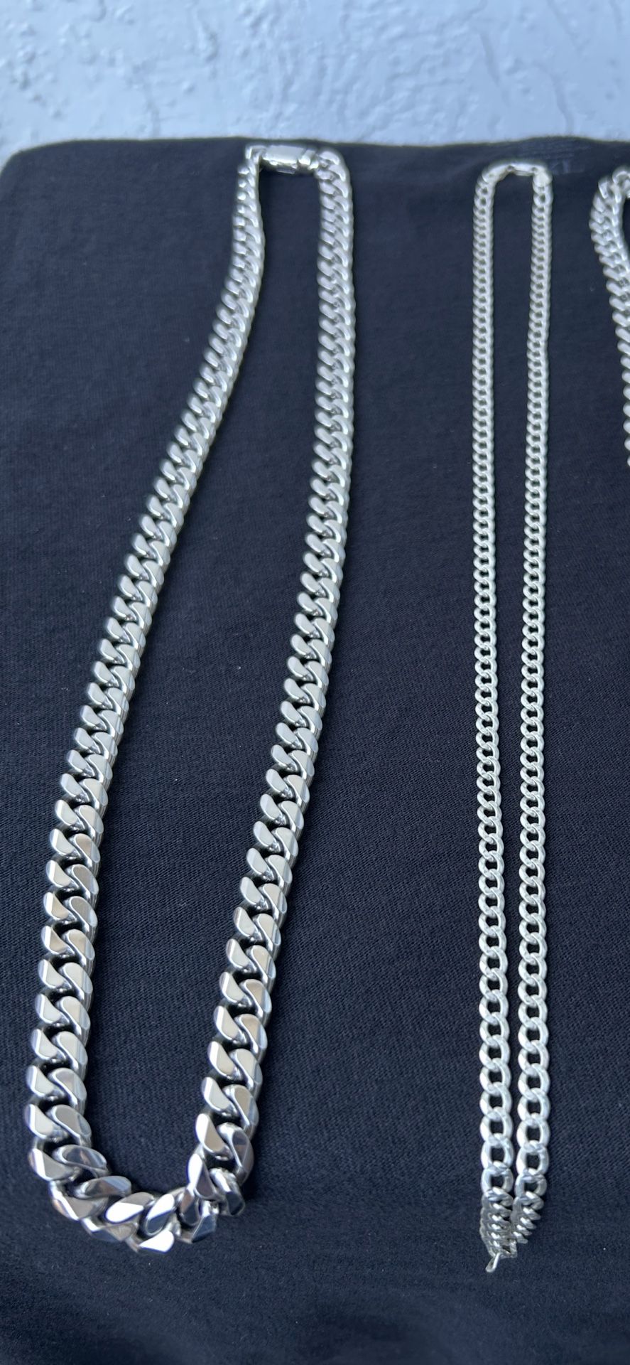 925 Silver Cuban Link Chains 
