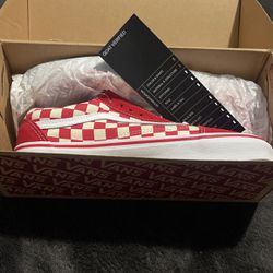 Red Vans (white Checkers)