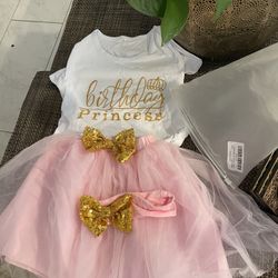 Size 3-4Toddler Birthday Outfit 