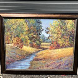 Large Framed Painting 