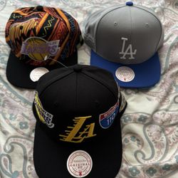 Lakers And Dodgers Hats  New!!