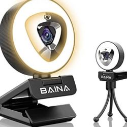 Stream WebCam with ring light and microphone