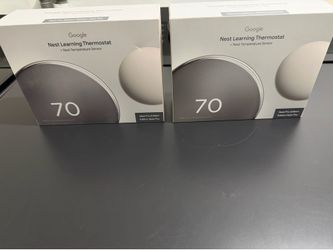 Google Nest Thermostat With sensor 4th Gen - *New* - $150 Ea.