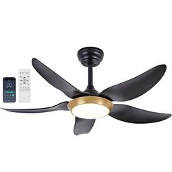 New in the box 41” App Control Ceiling Fan with Light and Remote 