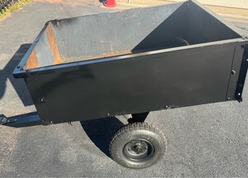 Yard Cart Dump Trailer Box Size 30” x 38. Never Flat Tires.