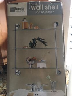 Chrome finish WALL SHELF