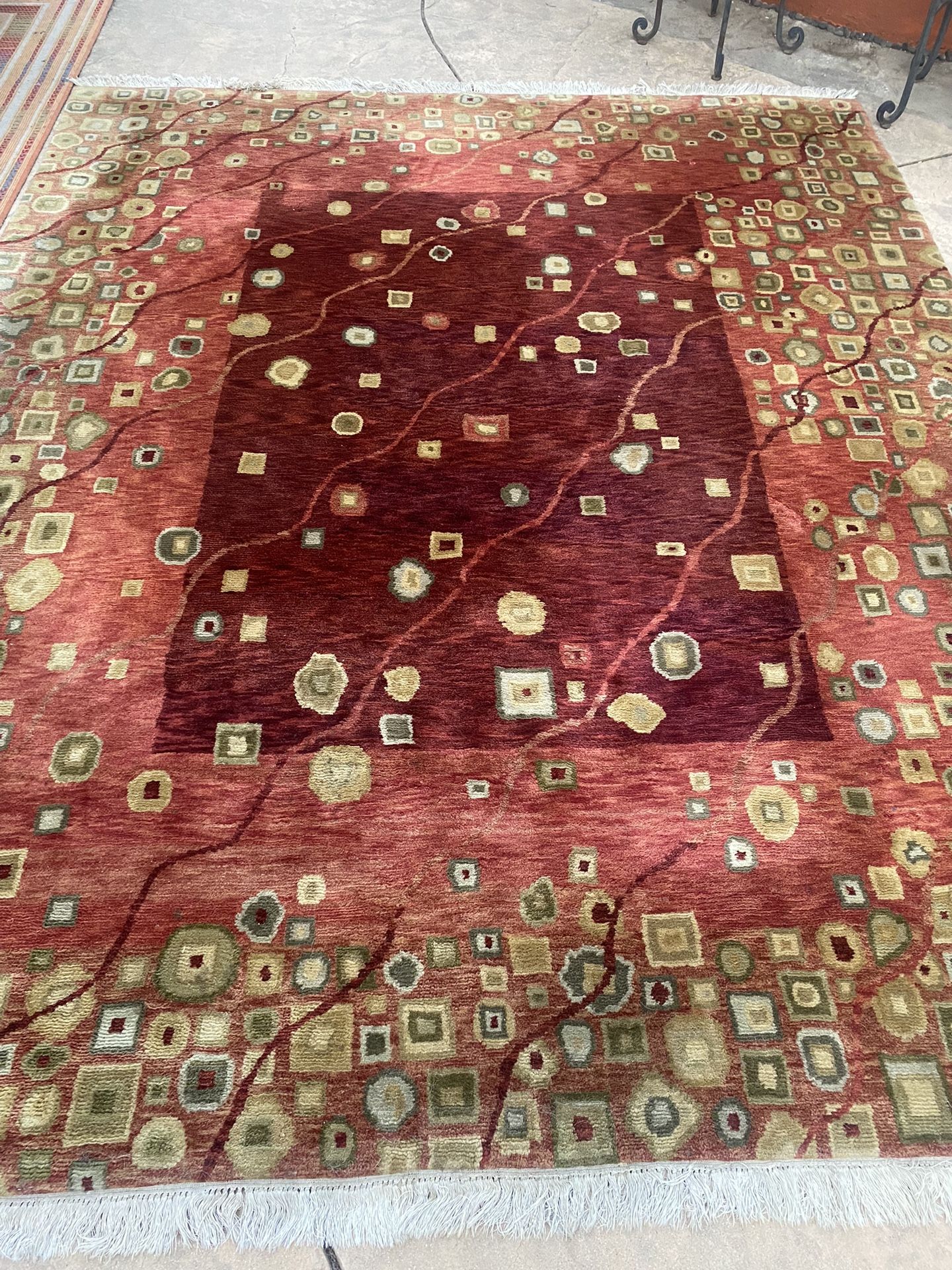 100% WOOL RUG 10x8