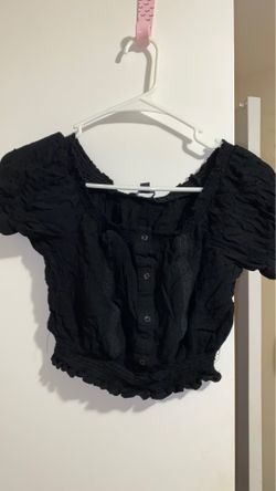 Black crop top