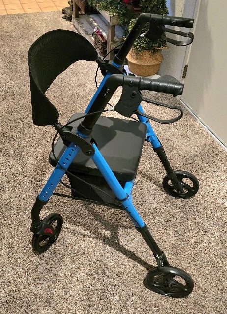 Brand New Sky Blue Walker-Seat with Compartment 