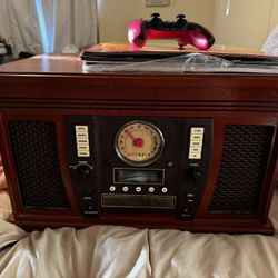 Record Player With Records 