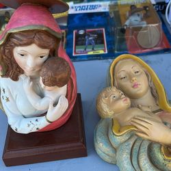 Madonna Statues Vintage Italy