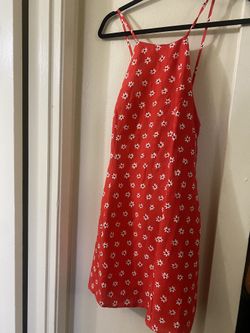 Zara Red Floral Dress