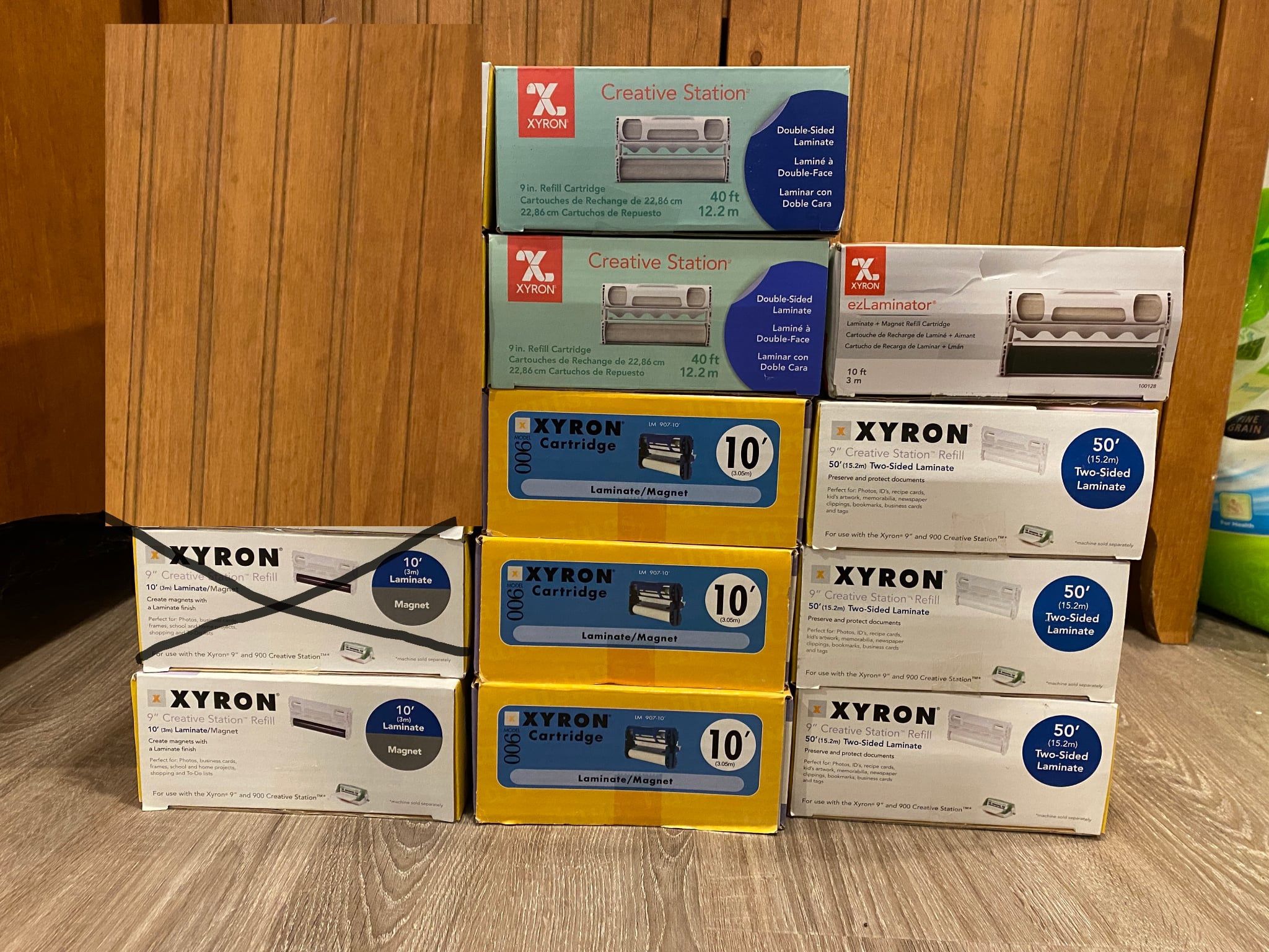 $22 EACH Xyron Model 900 Creative Station Refill Laminate Cartridges