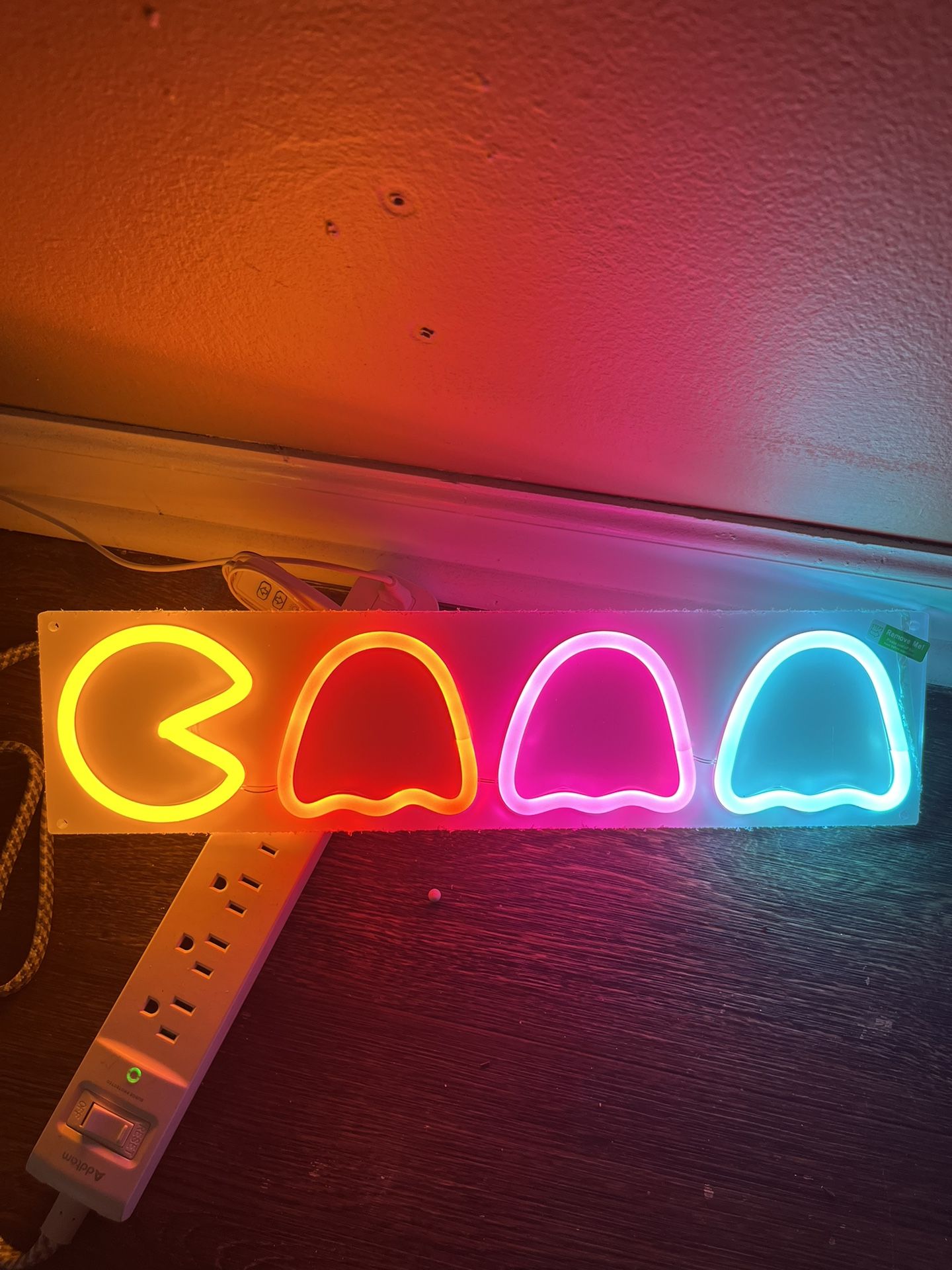 PAC Man Vs Ghost Neon Sign