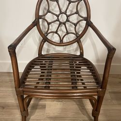 David Francis Spider Back Rattan Arm Chair