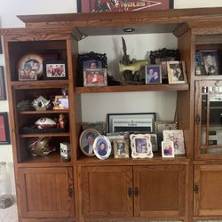 5 Piece Entertainment Center And Filing Cabinet
