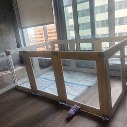Clear Acrylic Dog Playpen
