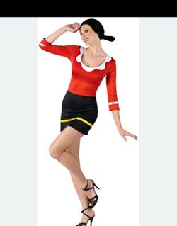 New Fun World Olive Oyl costume Popeye Size M/L