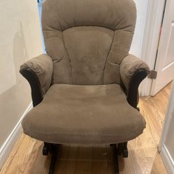 Brown Glider Rocking Chair 