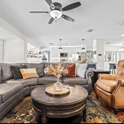 Bernhardt Leather Sofa Sectional