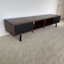 Bestier - Mid-Century Modern TV Stand for TVs up to 75" with Storage and Gaming Entertainment Center