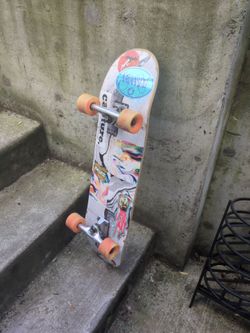 Old Skateboard with longboard wheels