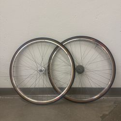 Vintage CAMPAGNOLO Wheelset with *CLINCHER* Rims
