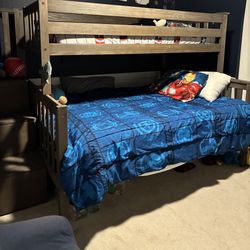 Full and twin Bunk beds With Stairs $100
