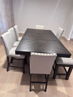Dinning table with chairs and bench