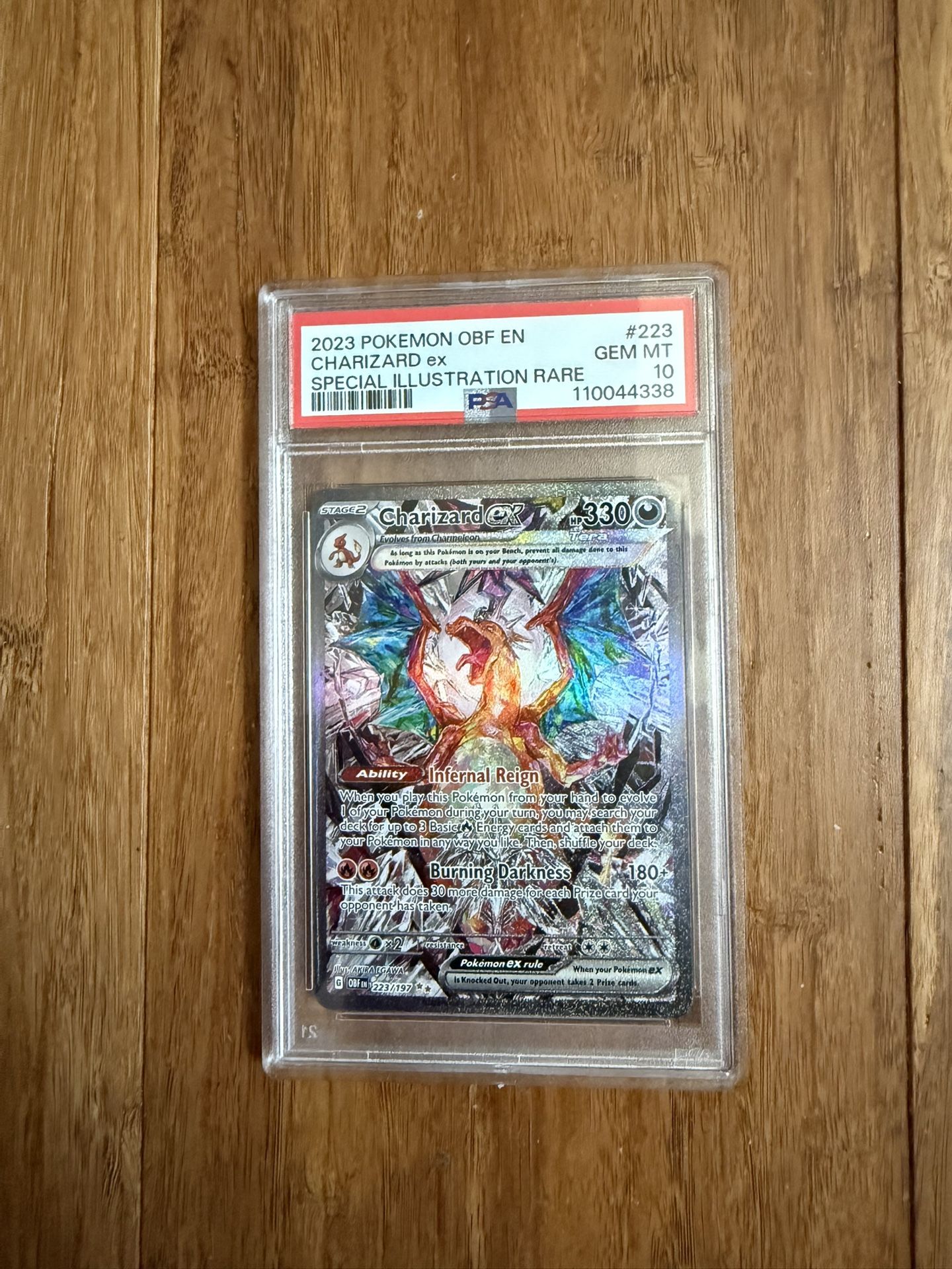 PSA 10 Charizard EX 223/197 Obsidian Flame
