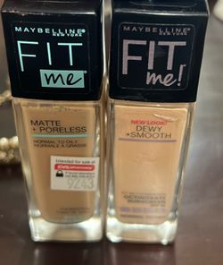Maybelline foundations $8 both