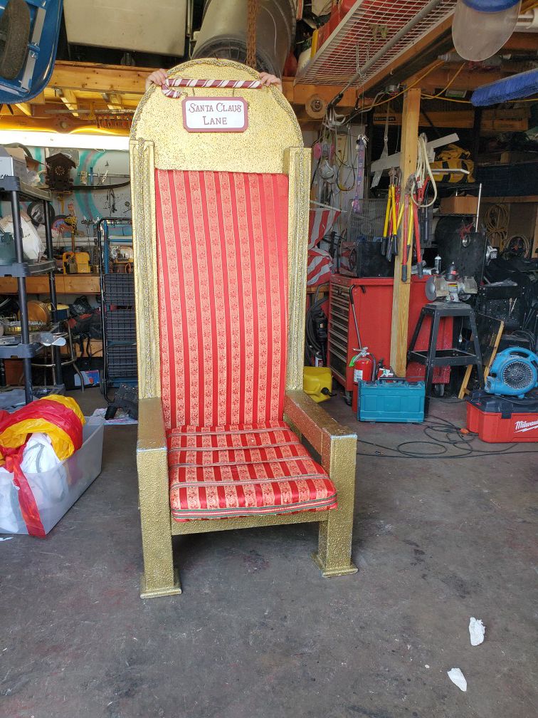 Real Santa Claus chair