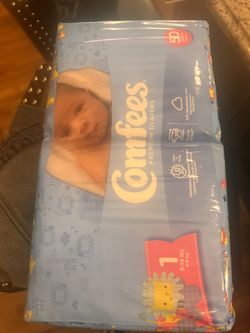 200 Comfees Baby Diapers Size 1 - Retail $51