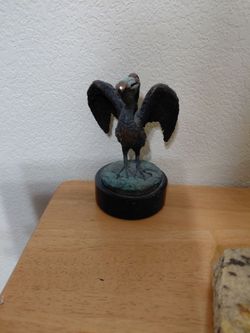 Vintage Brass Pelican 3" X 5.5"
