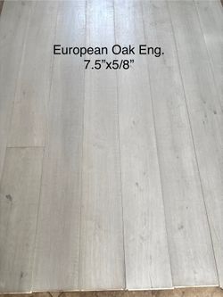 PREMIUM 5/8”x 7.5” W X Up To 6’ L OAK WITH HUGE 3MM WEAR LAYER NATURAL MATT UV FINISH ENGINEERED WOOD FLOORING. VERY DESIGNER AND PRICED 2 MOVE FAST
