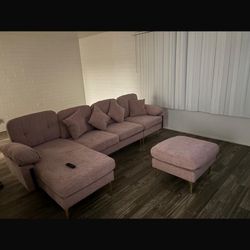 Pale Pink Couch