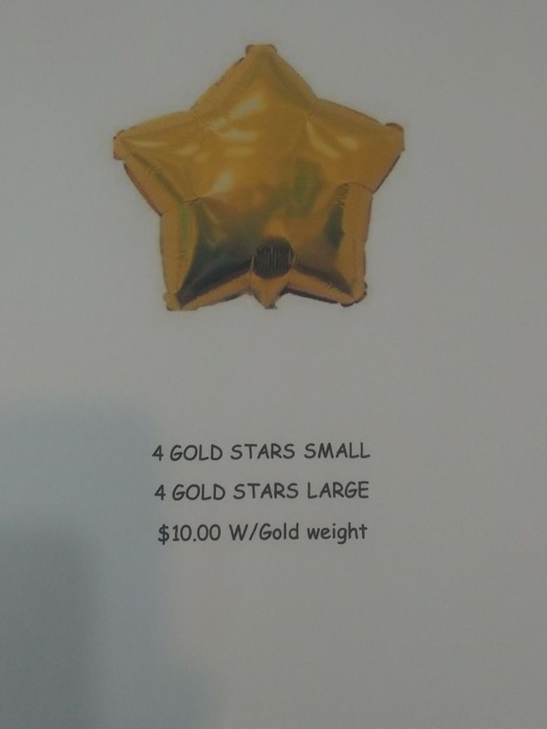 Gold Star Balloon