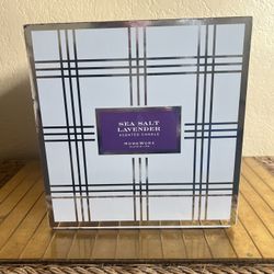 Lavender Sea Salt Homeworx NIB 80 Ounce Five Wick Purple Candle