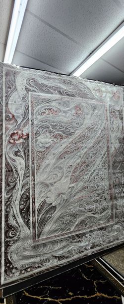 Pink Rug Gold Rug cream Rug