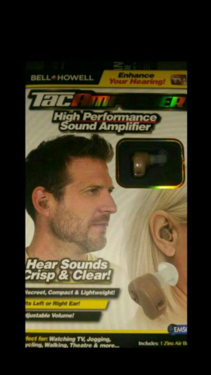 TAC AMPLIFIER HIGH PERFORMANCE EAR PIECE NEW NEVER USED