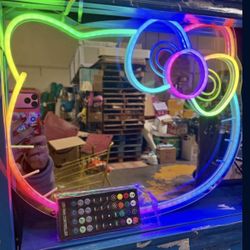 Hello Kitty Led Mirror With Bluetooth 