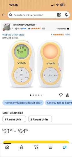 Vtech baby monitor