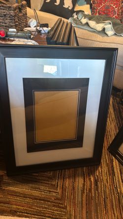 Six 23x19 inch double matted frames