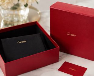 Cartier Red Gift Box + Black Pouch – Authentic Packaging