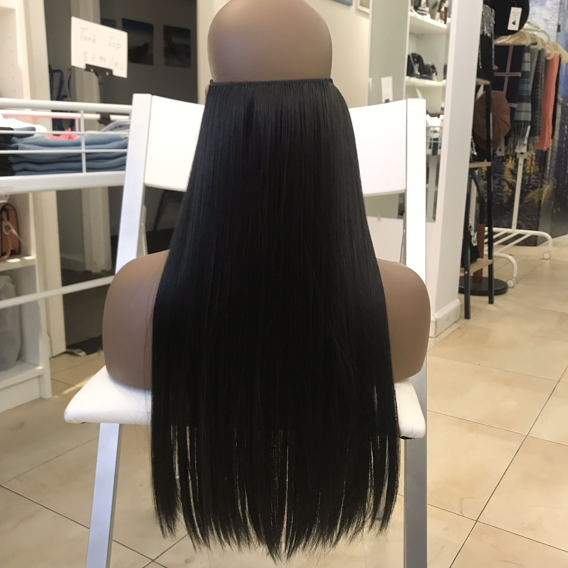 26” Fish line band halo hair extensions