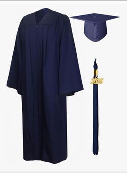 Navy Blue Cap and Gown