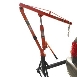 SKU: KIN-1084  vender: $230  Título: Grúa hidráulica de camión de 1000 LB Montura de enganche de 2" Remolque elevador elevador giratorio  Descripción: