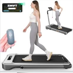 THERUN Walking Pad Treadmill, 3.0 HP Under Desk Treadmills, 2 in 1 Portable Treadmill for Home, Walking Pad with Handle Bar, 18" Widened Running Belt