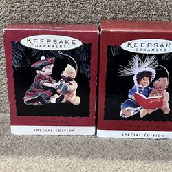 Hallmark Keepsake Ornament  Lucinda Beverly and Teddy 1(contact info removed) Special Edition